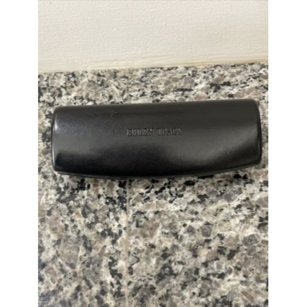 Ellen Tracy Glasses Case Black Hard Shell Red Interior